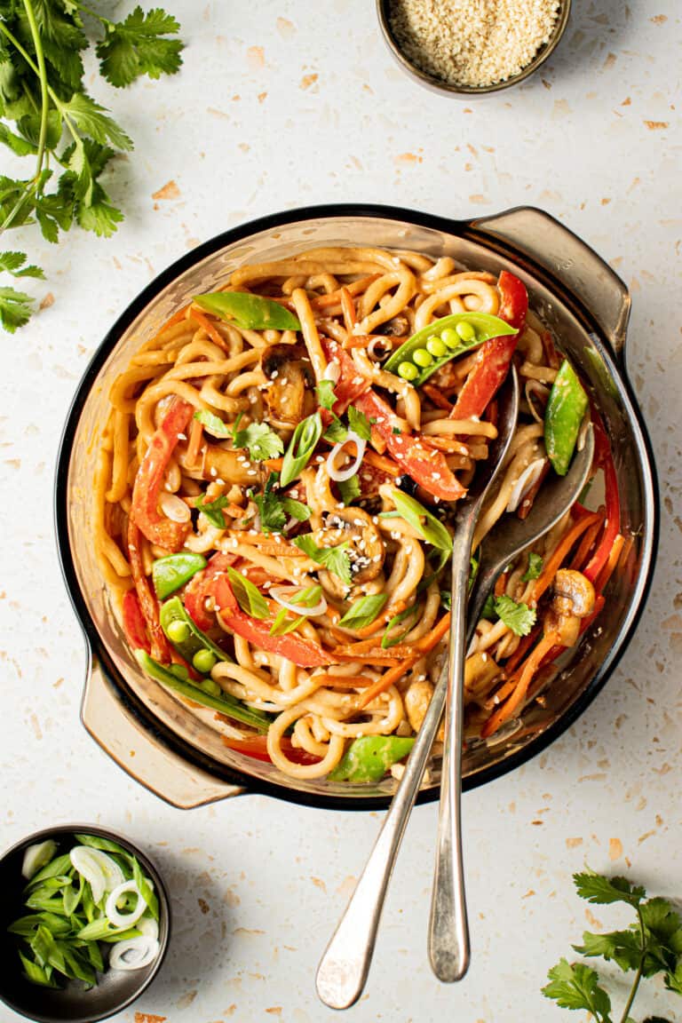 Almond Butter Noodles in a Homemade Creamy Sauce