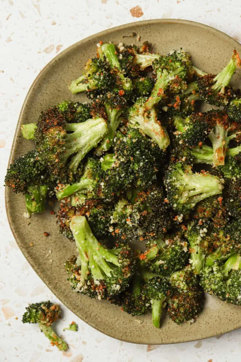 Crispy Air Fryer Broccoli Parmesan