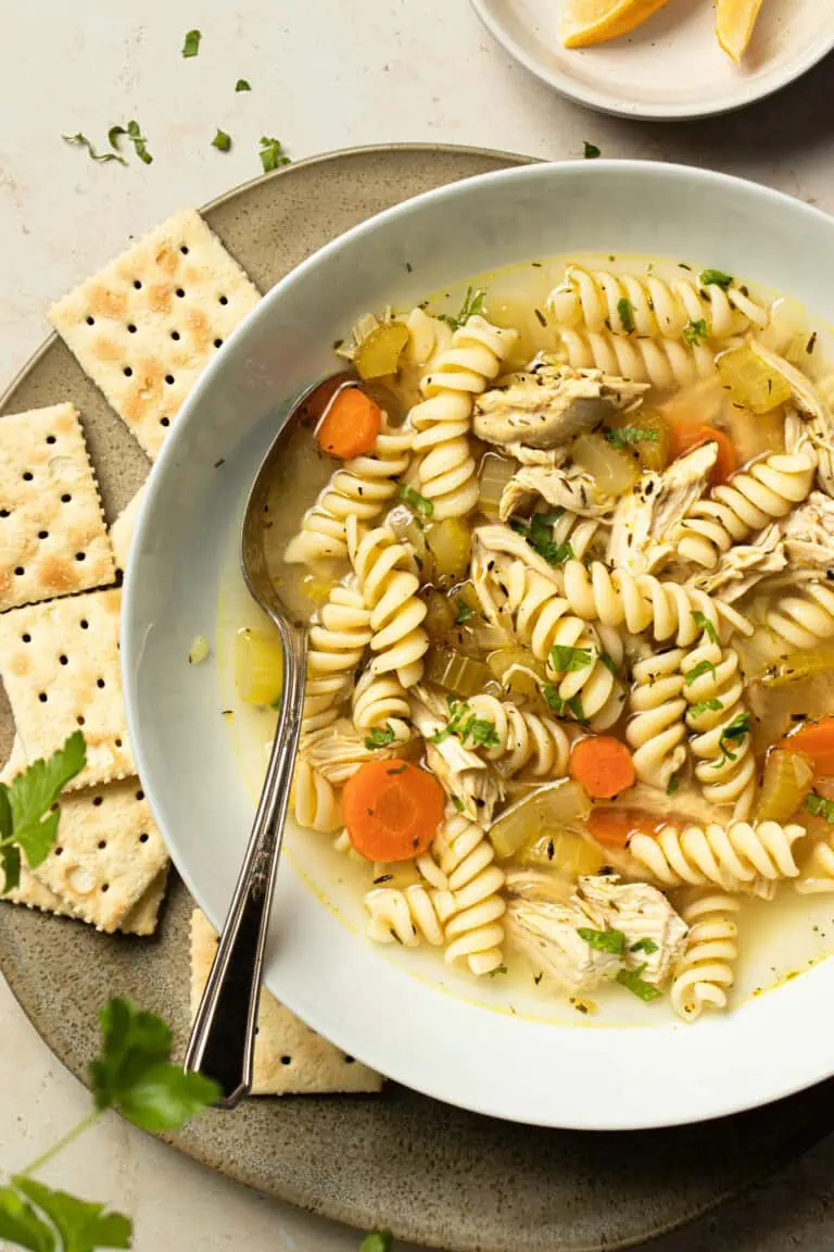 Homemade Chicken Noodle Soup (Gluten and Dairy Free)