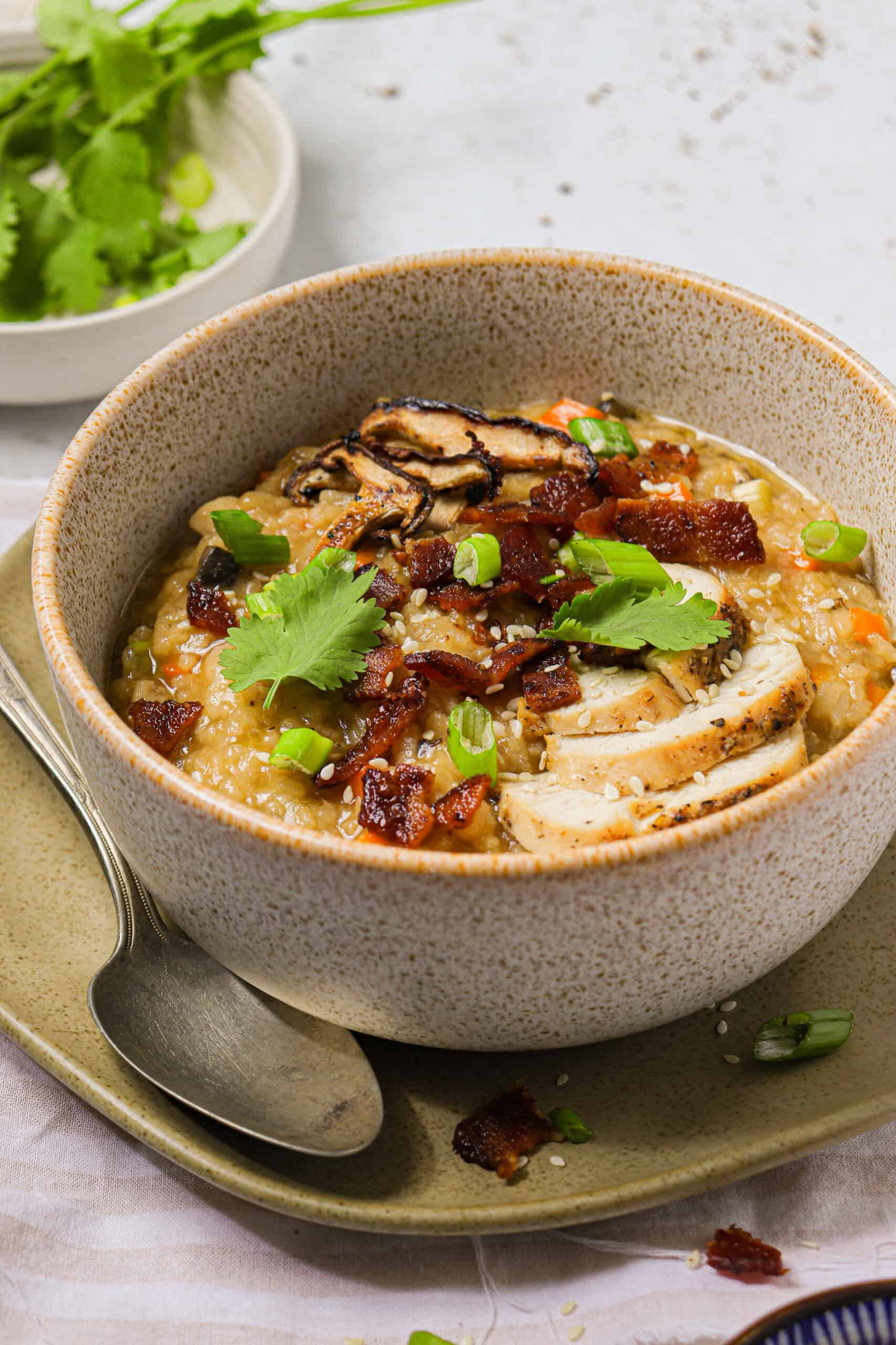 Korean Jook Savory Rice Porridge with Chicken Wooed By The Food