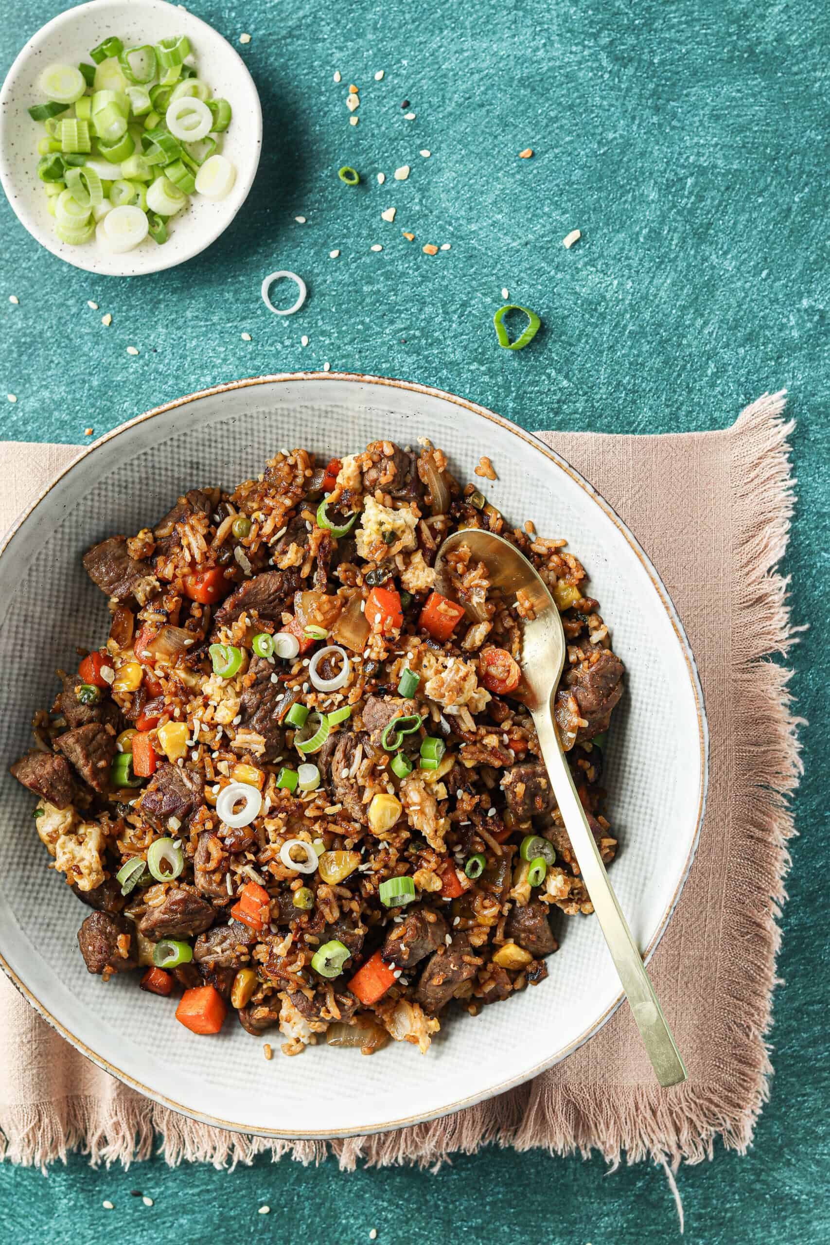 Quick and Easy Steak Fried Rice