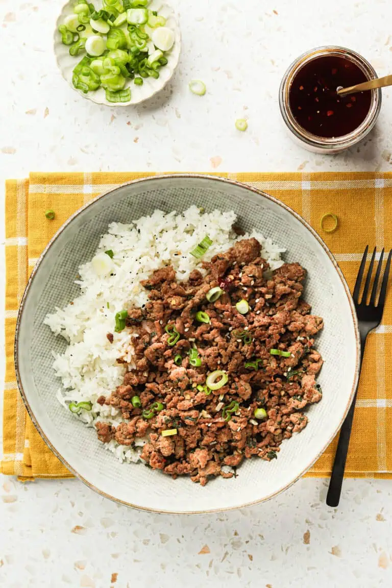Ground Turkey and Rice One Pan Skillet