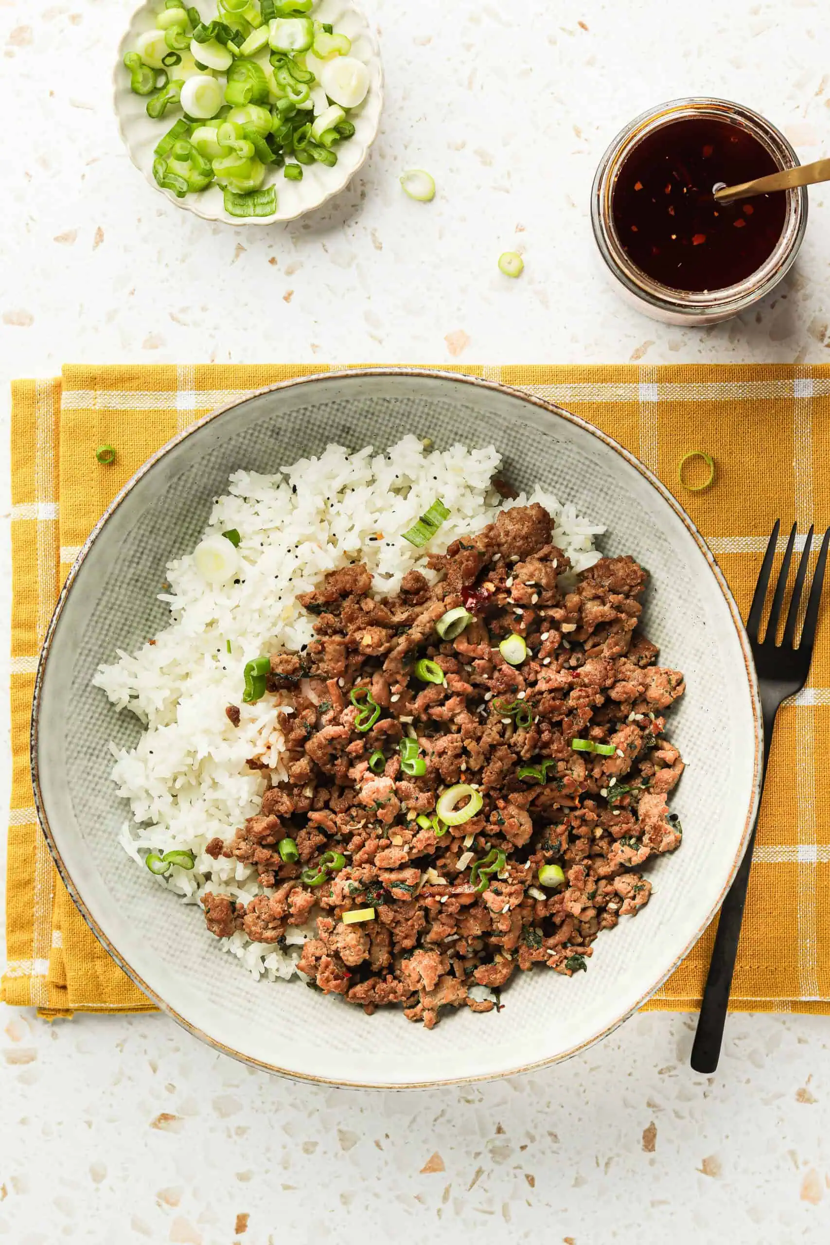 Ground Turkey and Rice One Pan Skillet